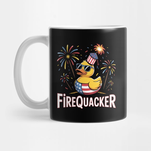 4th of July Duck Firequacker Patriotic Fourth of July Funny by Creatifly Graphic Tees